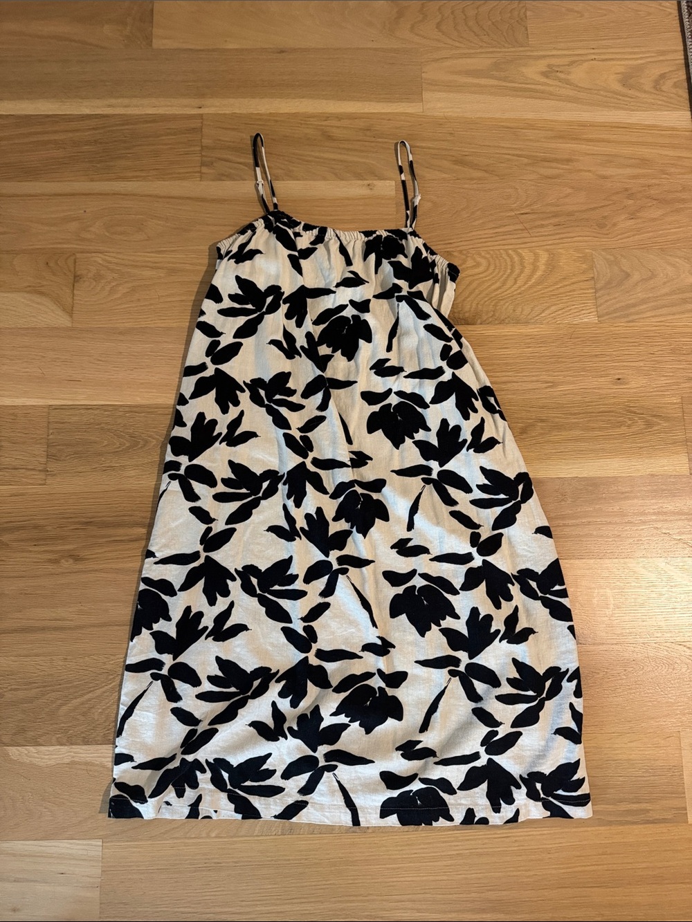 Linen Blend Shift Dress